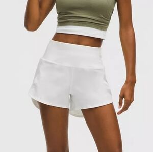 Lululemon Speed Up HR 4" Short, Size 4, White